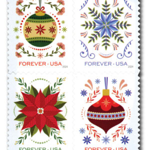 2024 First-Class Forever Stamps - Holiday Joy