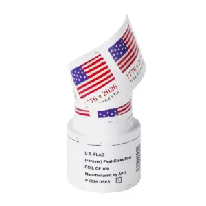 Forever Stamps 2026 U.S. Flag-250th Anniversary, First-Class Postage